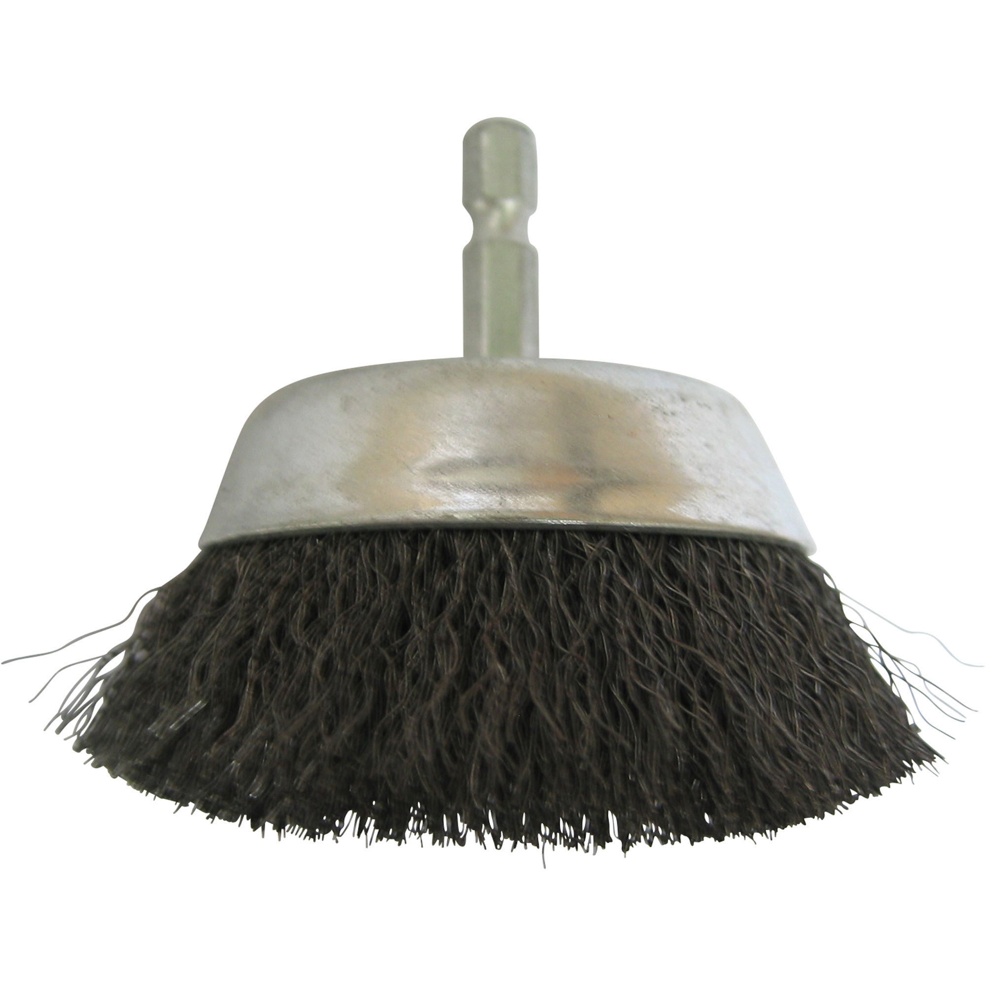 Klutch Wire Cup Brush, 3in., Coarse, 1/4in. Hex Shank